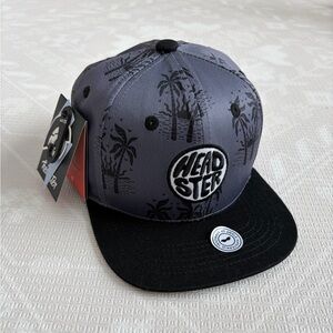 Headster kids SnapBack hat - Endless Summer 52cm 20in charcoal black